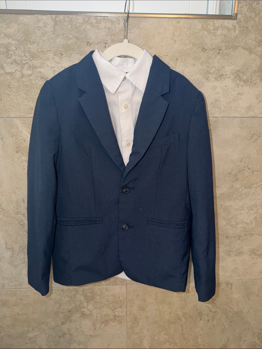 Kids Navy Blazer - Classic Two-Button Blazer